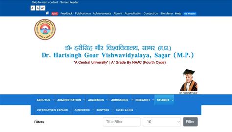 dr harisingh gour university sagar result|Dr. Hari Singh Gour University .